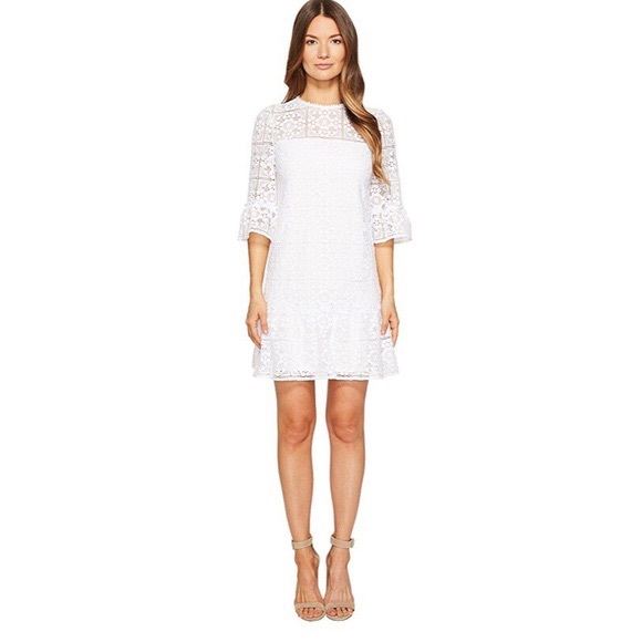 Flounce shift dress Clearance